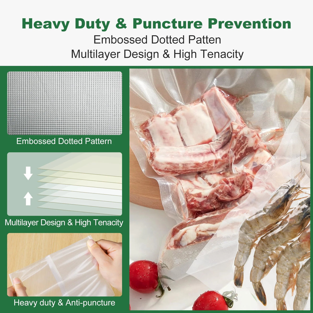 Stainless Steel 8-in-1 Vacuum Sealer with Built-in Cutter and Bag Storage E240284