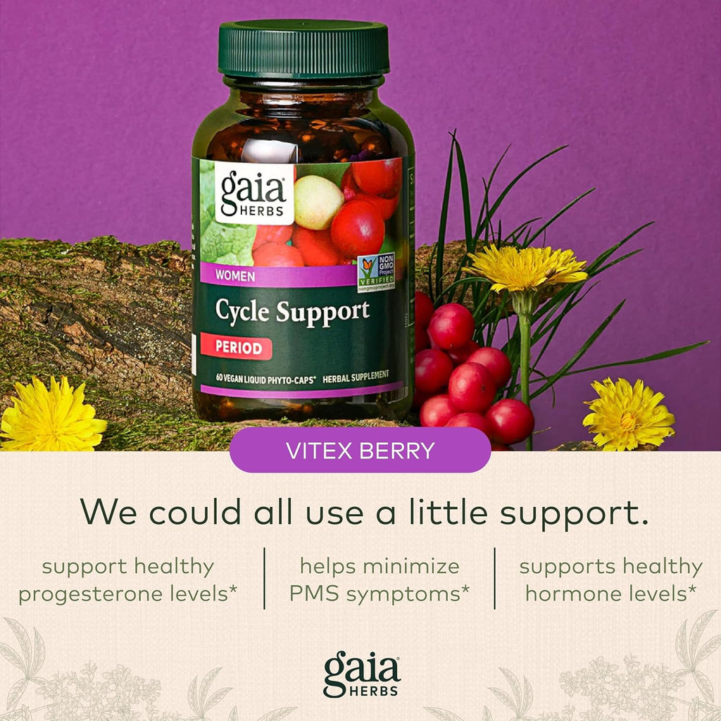 60 Vegan Capsules Herbal Supplement with Vitex Berry & Schisandra O7268