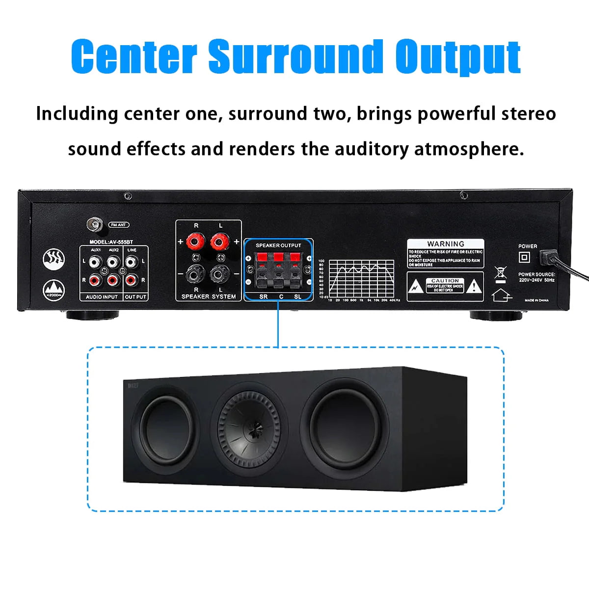 4000W Bluetooth Audio Power Amplifier J239673