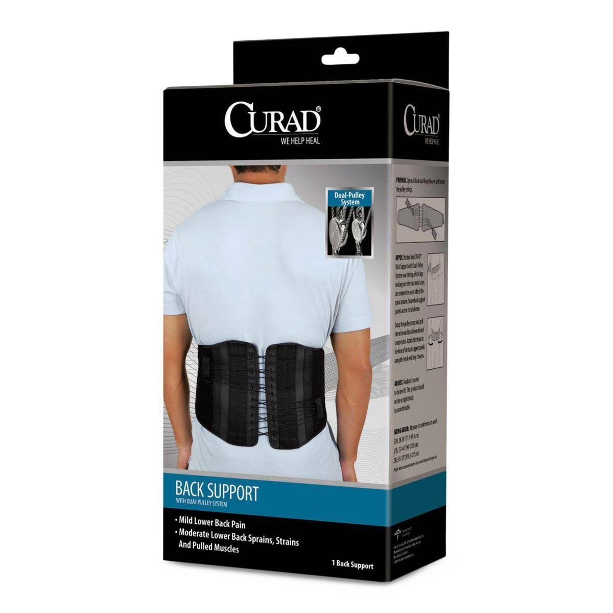 Black Small/Medium Back Support F189
