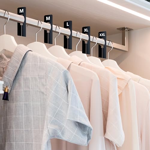 White Rectangular Closet Rack Dividers with Marker N507