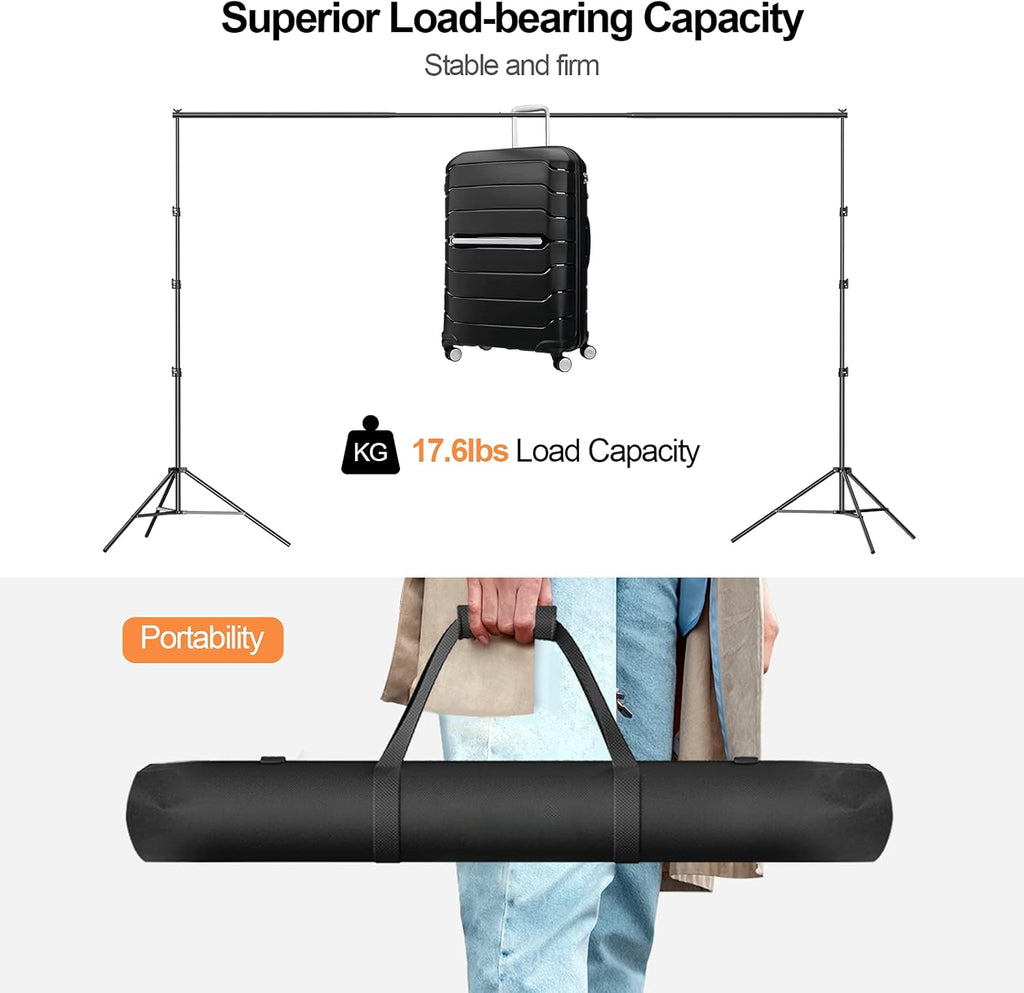Heavy Duty Adjustable Backdrop Stand with Carry Bag R19325