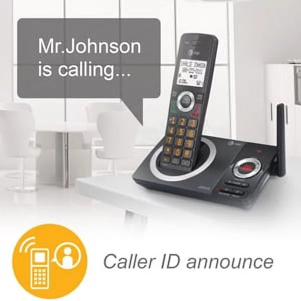 2-Handset Expandable Cordless Phone (Black) Y54257