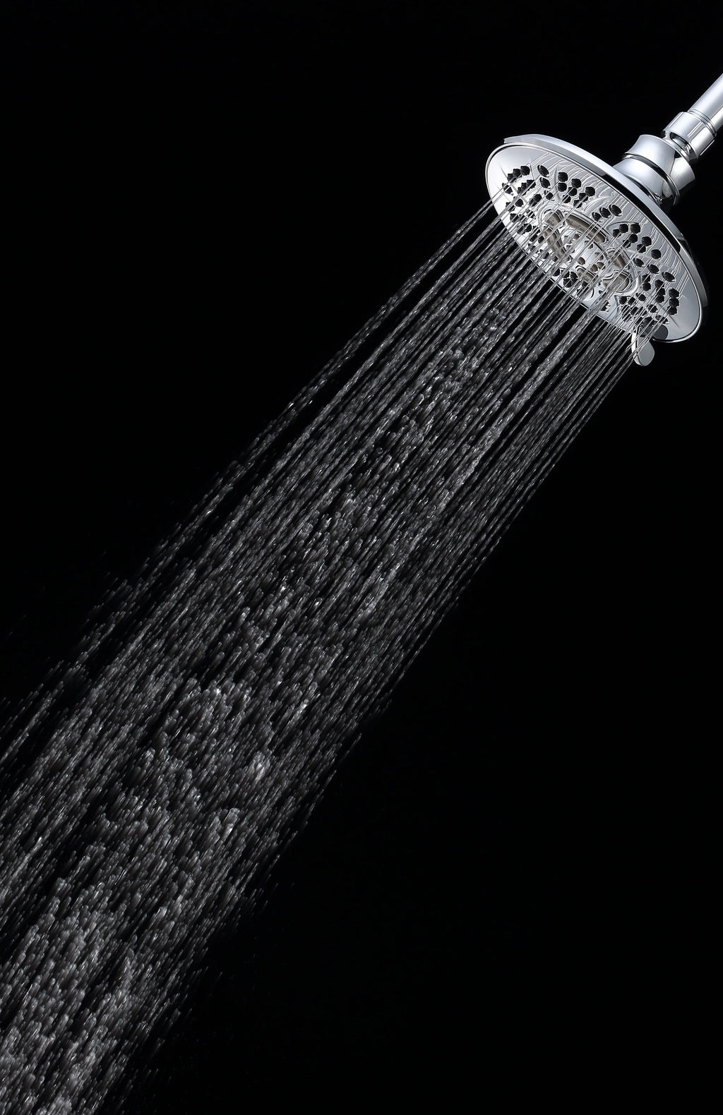 6-Setting Large Chrome Shower Head with Rub-Clean Nozzles T5160