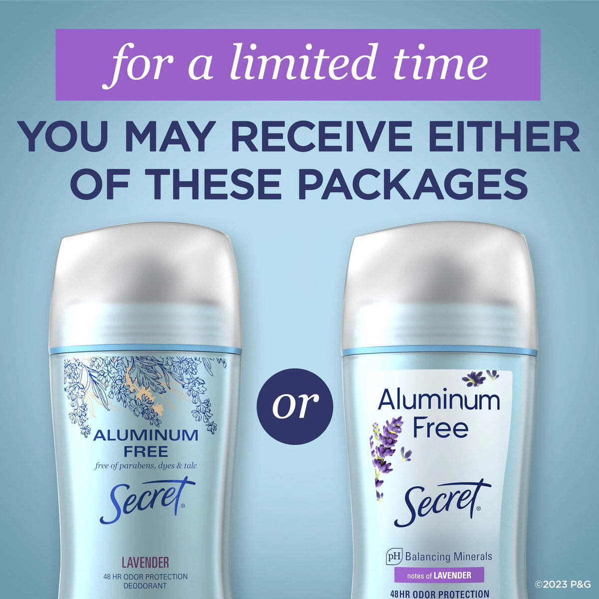 Aluminum Free Lavender Deodorant 2.4 oz E3345