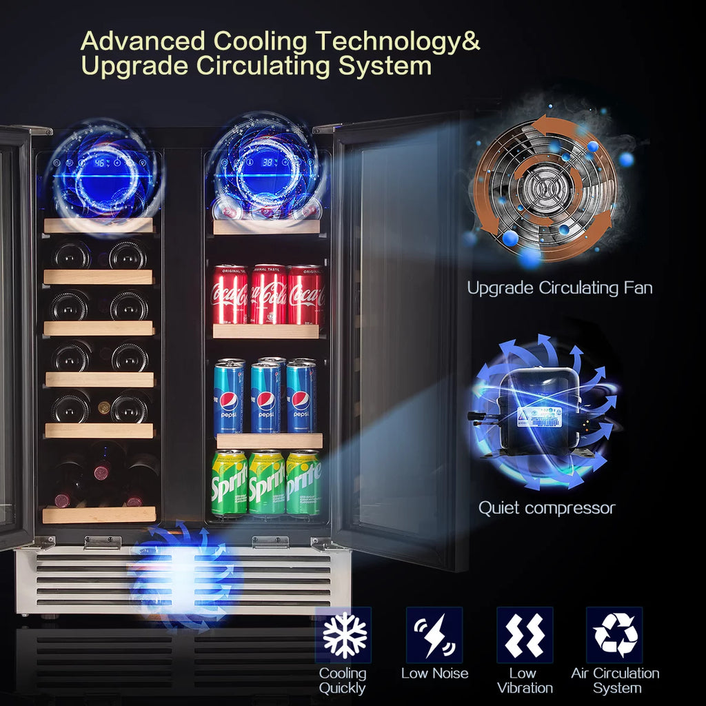 24'' Dual Zone Wine Refrigerator W910360