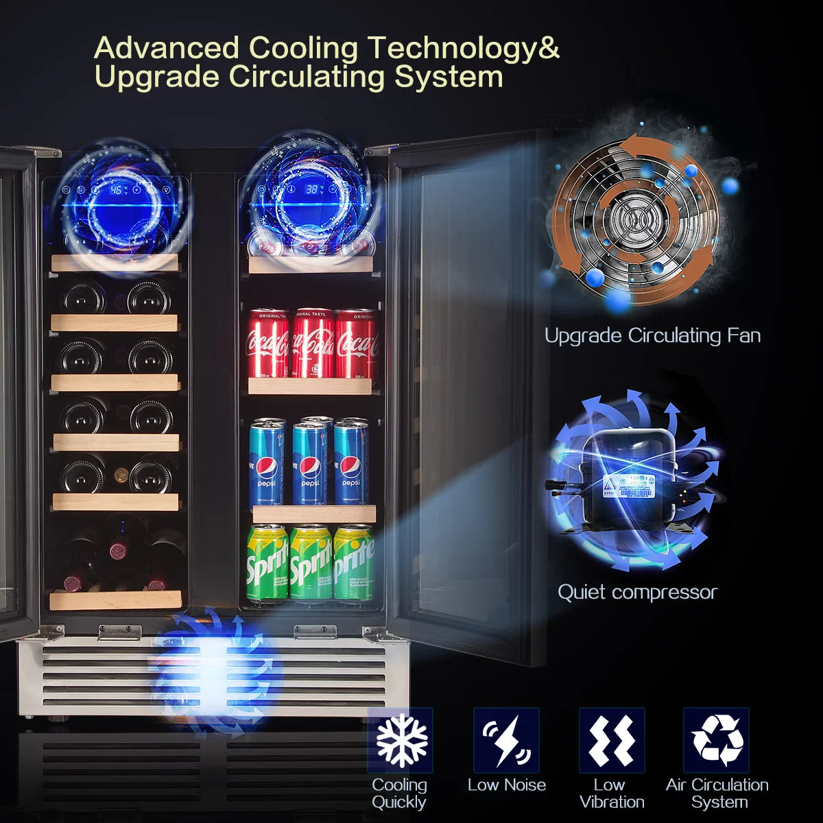 24'' Dual Zone Wine Refrigerator W910360