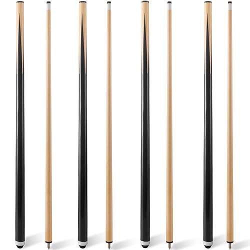 Hardwood Pool Cue Stick Set of 2/4 with 13mm Tip R532