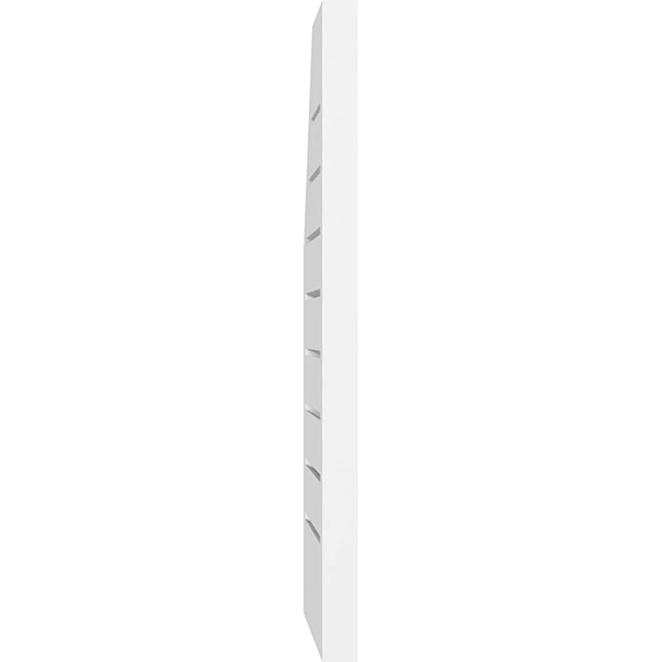 Half Octagon Top Right Surface Mount PVC Gable Vent Z670