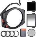 Square Filter Holder System Kit with 95mm Circular Polarizer, Square GND8 Filter, ND1000, and 4 Filter Adapter Rings N756177