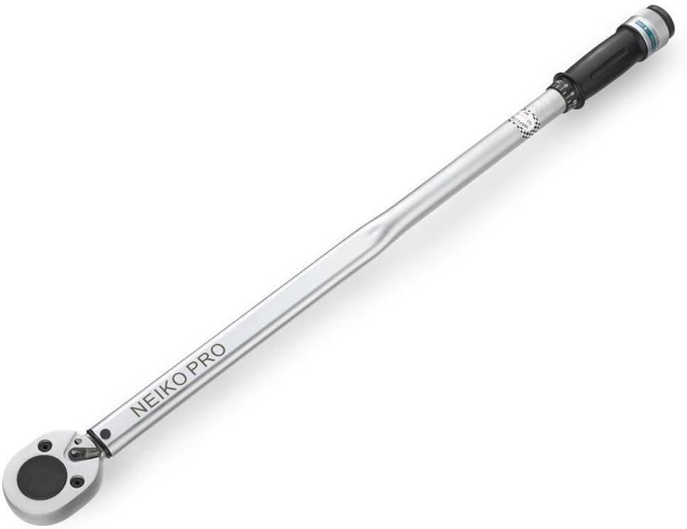 3/4” Drive Adjustable Click Torque Wrench, 50-300 Foot-Pound, Chrome Vanadium Steel H7366