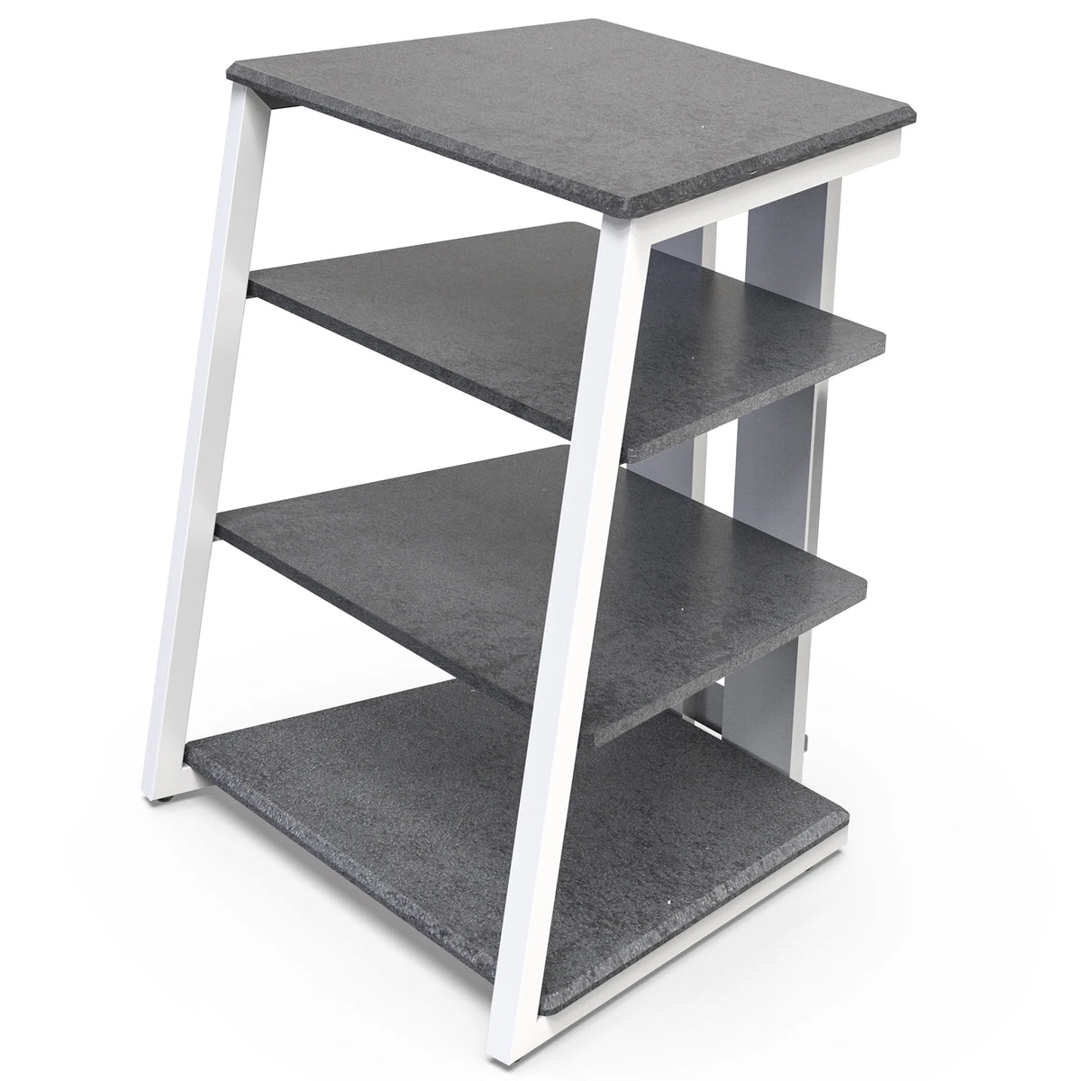 4-Tier AV Stereo Cabinet with Height Adjustable Media Cabinet Y477