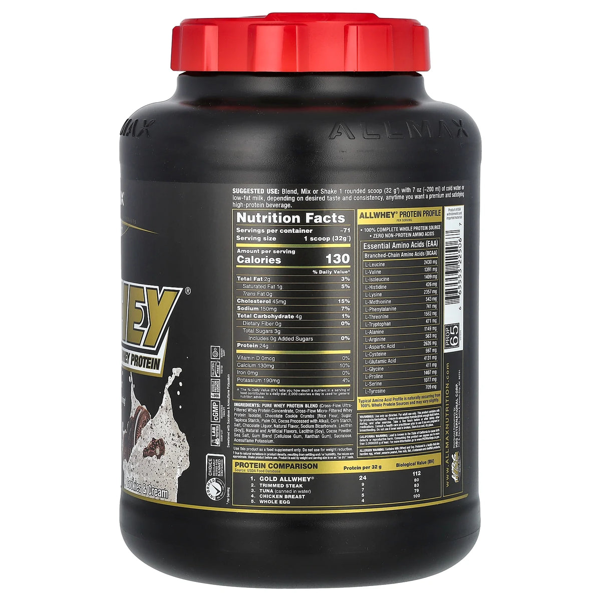 Whey Protein Cookies & Cream 5 lbs S630