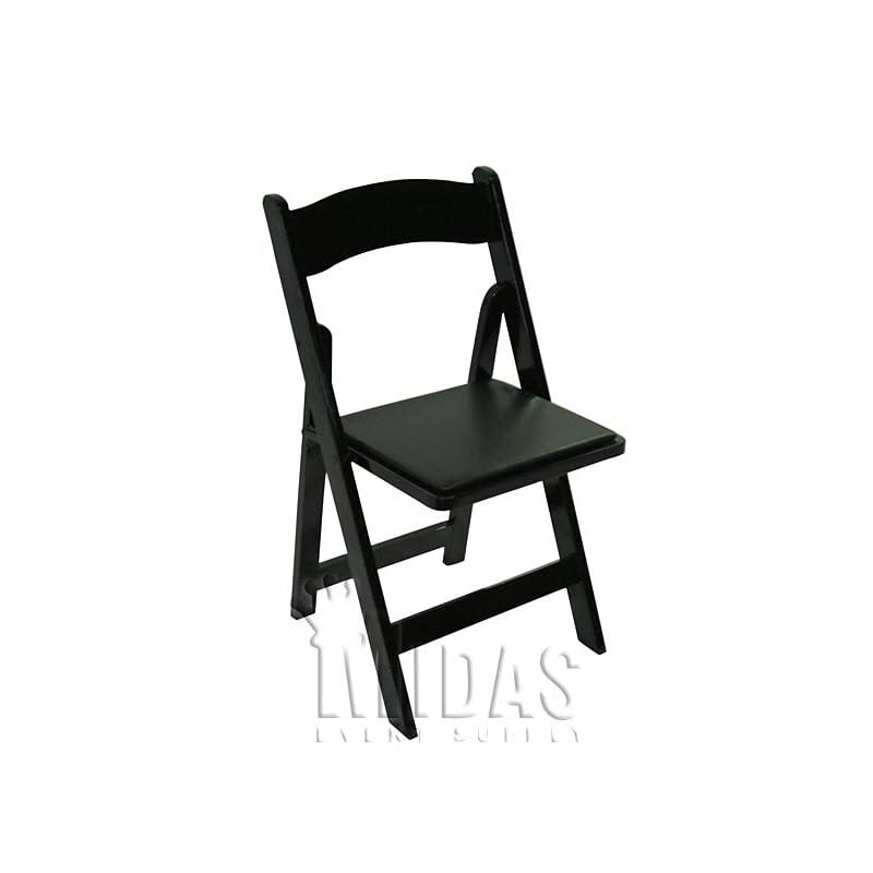 Black Wood Folding Chair K62727