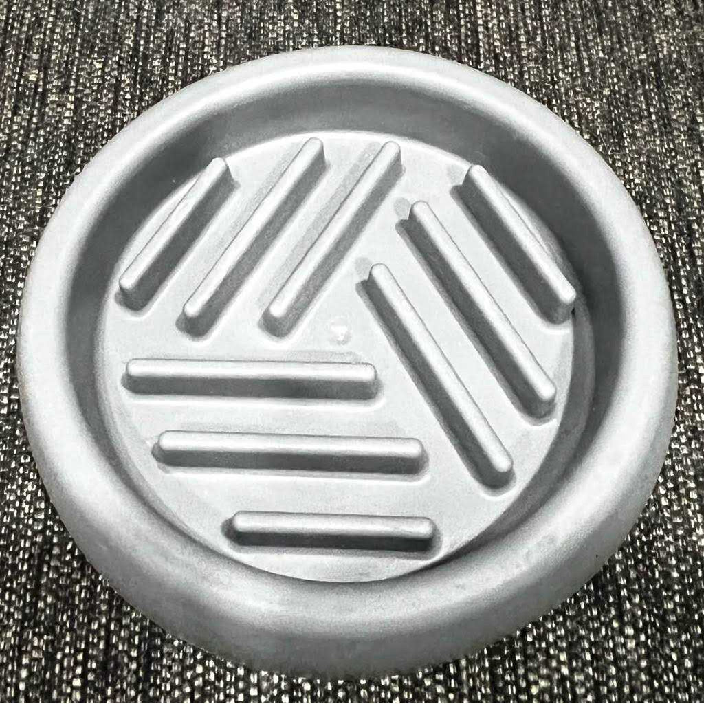 Grey Puzzle Slow-Feeder Dog Bowl W425939