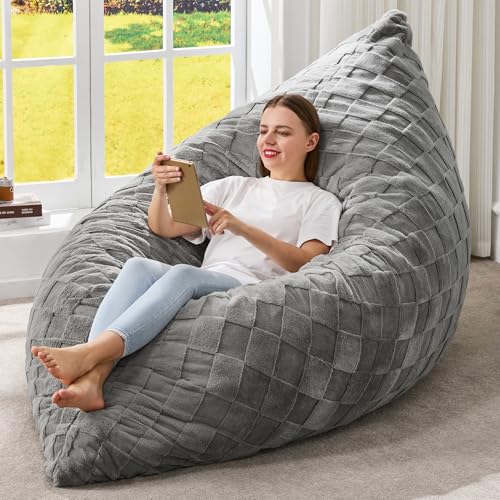 3 in 1 Convertible Bean Bag Chair with Machine Washable Cover P6910