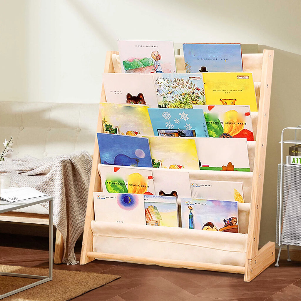 Wooden Bookcase Storage Organizer N653