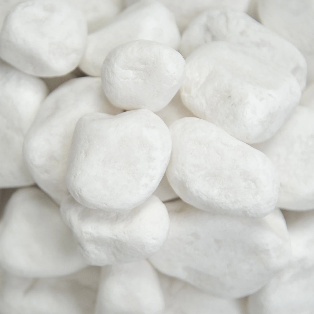 White Marble Bagged Pebbles P748