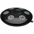 Surge Protector with 4 Outlets & 4 USB-A Ports 6ft Cord Black L188