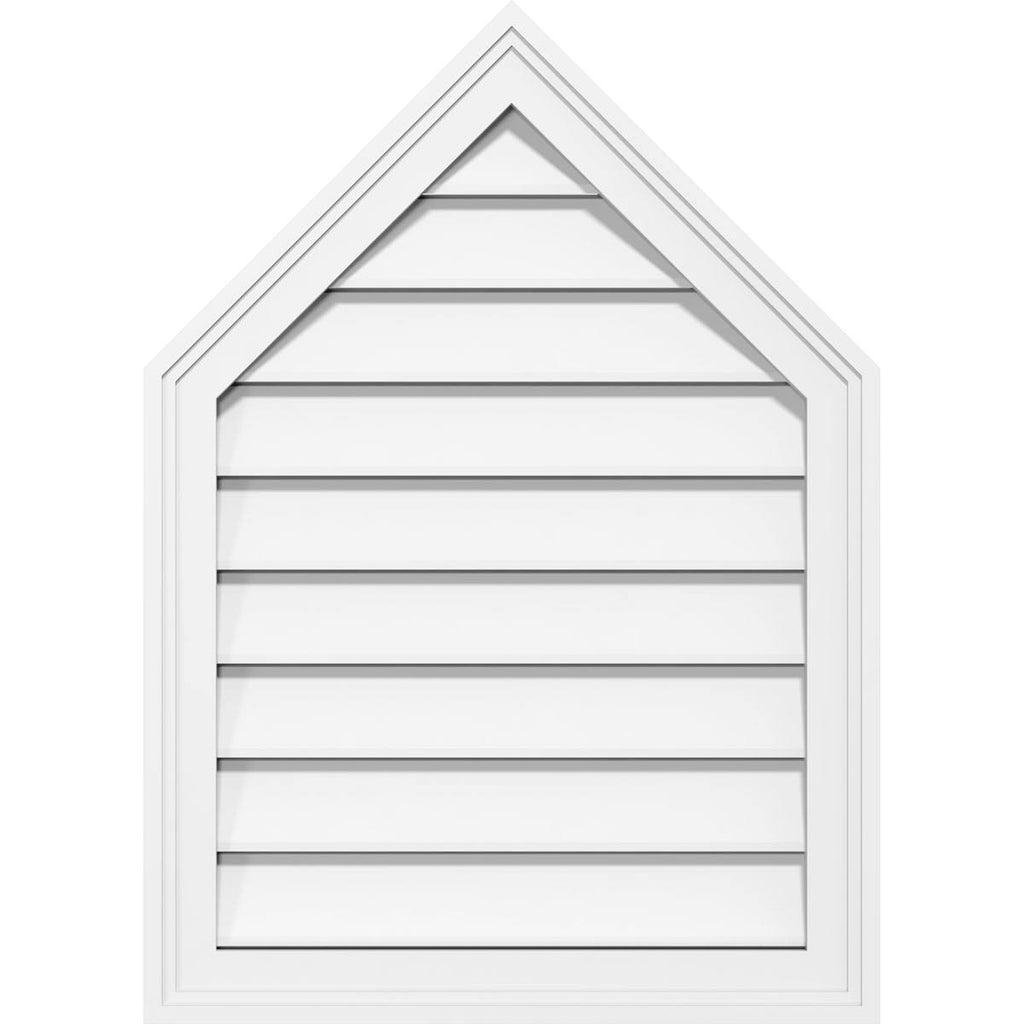 Peaked Top Surface Mount PVC Gable Vent J900