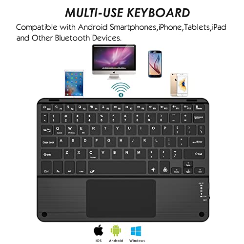 9" to 11" Tablet Keyboard Case with Touchpad Black U8528