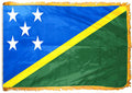 4ft. x 6ft. Solomon Island Flag with Side Pole Sleeve and Fringe X108