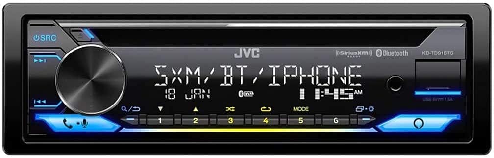 Car CD Receiver with SiriusXM Satellite Radio Tuner and Alpine Coaxial Speakers J213
