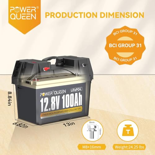 12.8V 50Ah LiFePO4 Battery with 50A BMS T7515