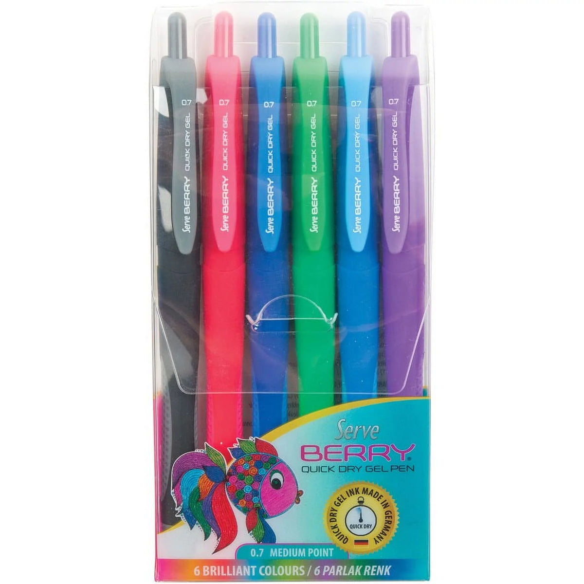 Quick Dry Retractable Gel Ink Pen 0.7 mm U565990