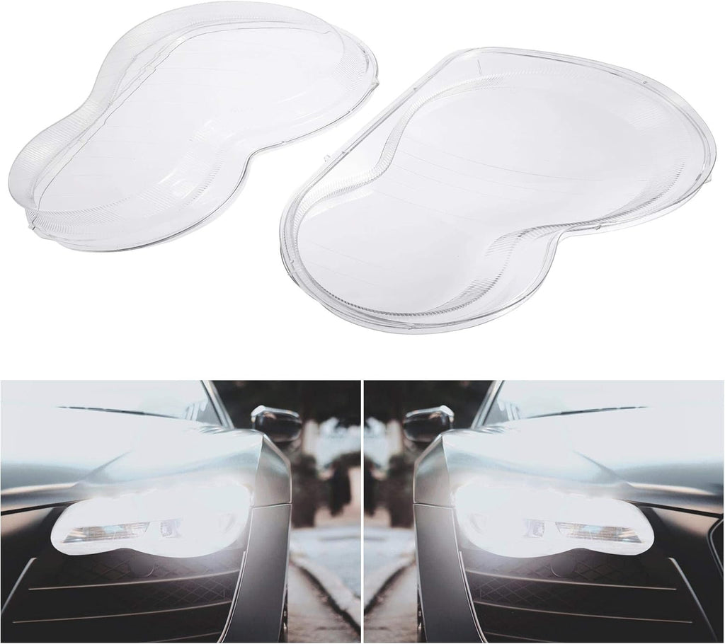 1 Pair Car Front Headlight Headlamp Lens Cover PC Shell H730032