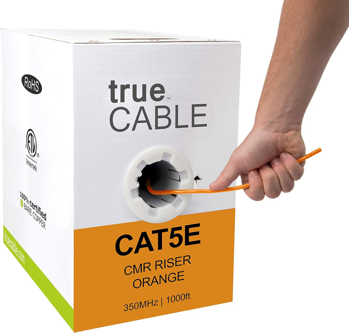 Green 1000ft Cat5e Riser UTP Bulk Ethernet Cable J583