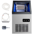 Commercial Ice Maker Machine 150LBS/24H Stainless Steel Freestanding Ice Cube Maker Q75283