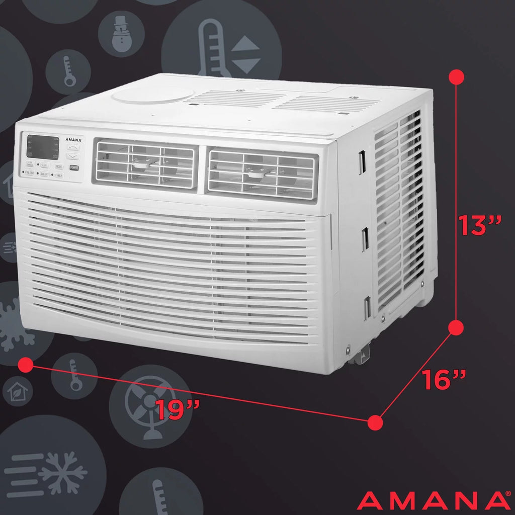 8,000 BTU Window-Mounted Air Conditioner with Remote Control J50818
