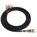 Black Gold Plated Locking Banana Speaker Cable 15 Feet X65432