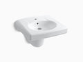 White Wall-Mount Bathroom Sink and Shroud X606269