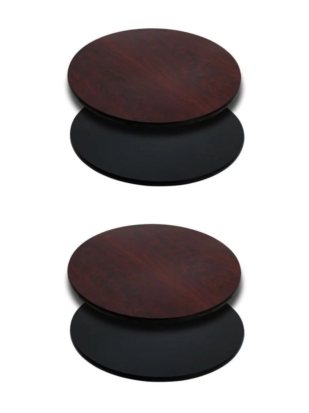 2 Pack 36'' Round Reversible Laminate Table Top P198