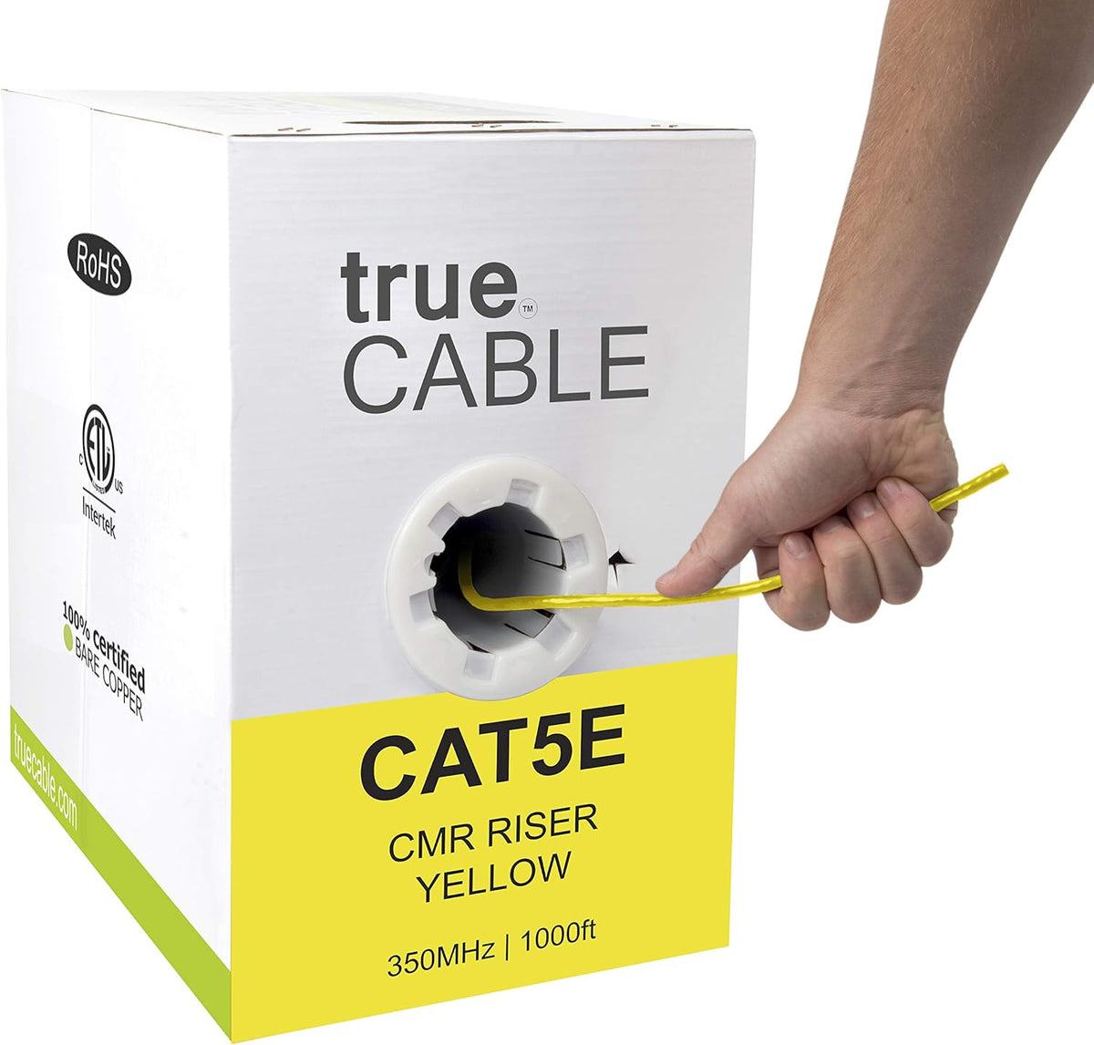 Green 1000ft Cat5e Riser UTP Bulk Ethernet Cable J583