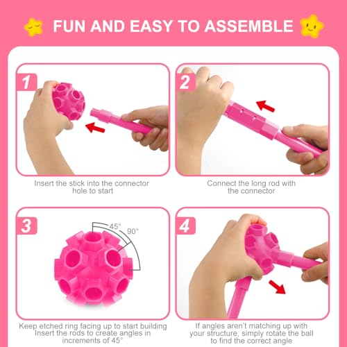 140 Pcs STEM Construction Fort Building Kit X642