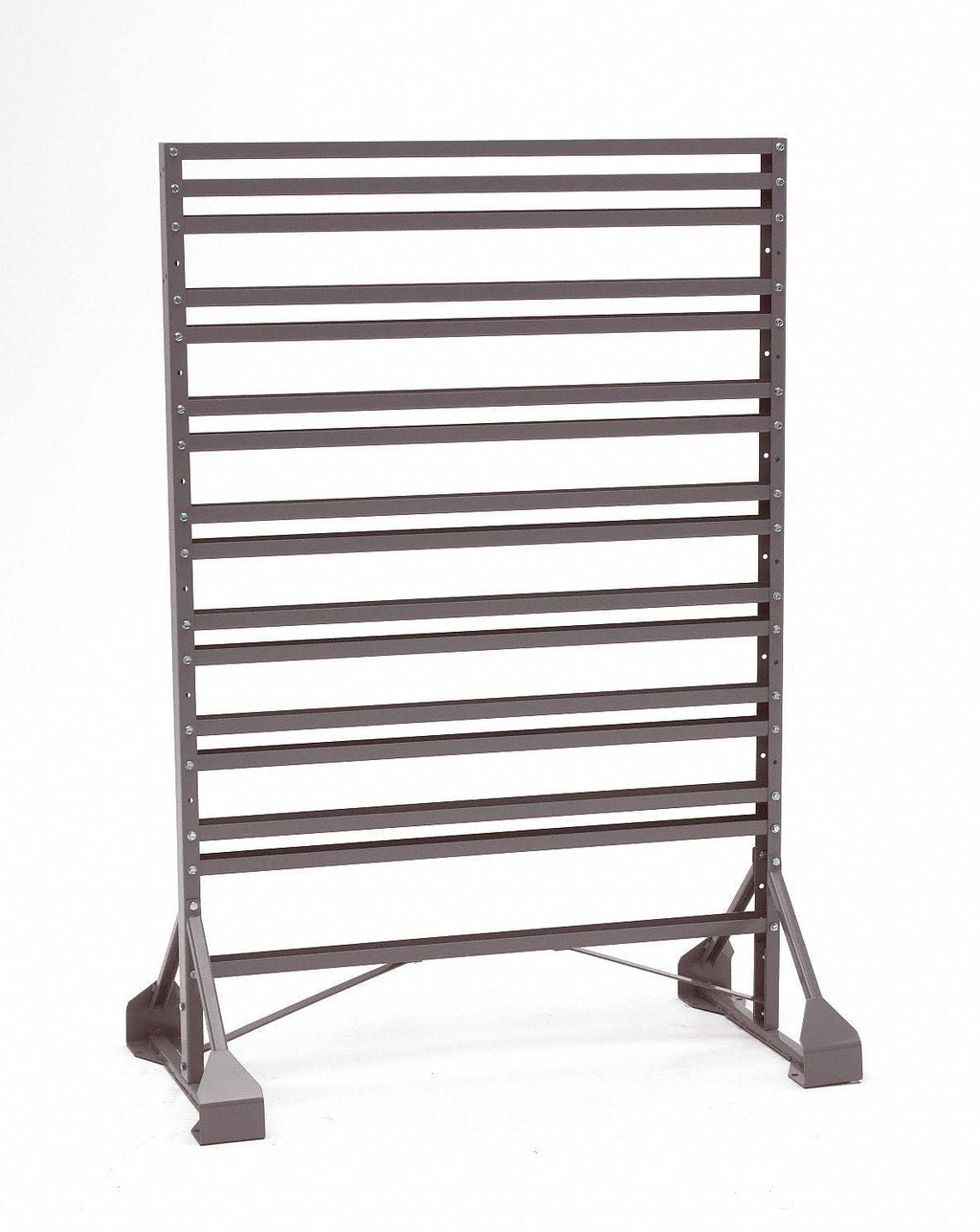 Gray Bin Rail Floor Rack T6606