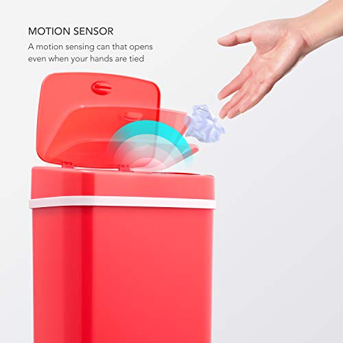 3 Gal Stainless Steel Motion Sensor Trash Can F2546