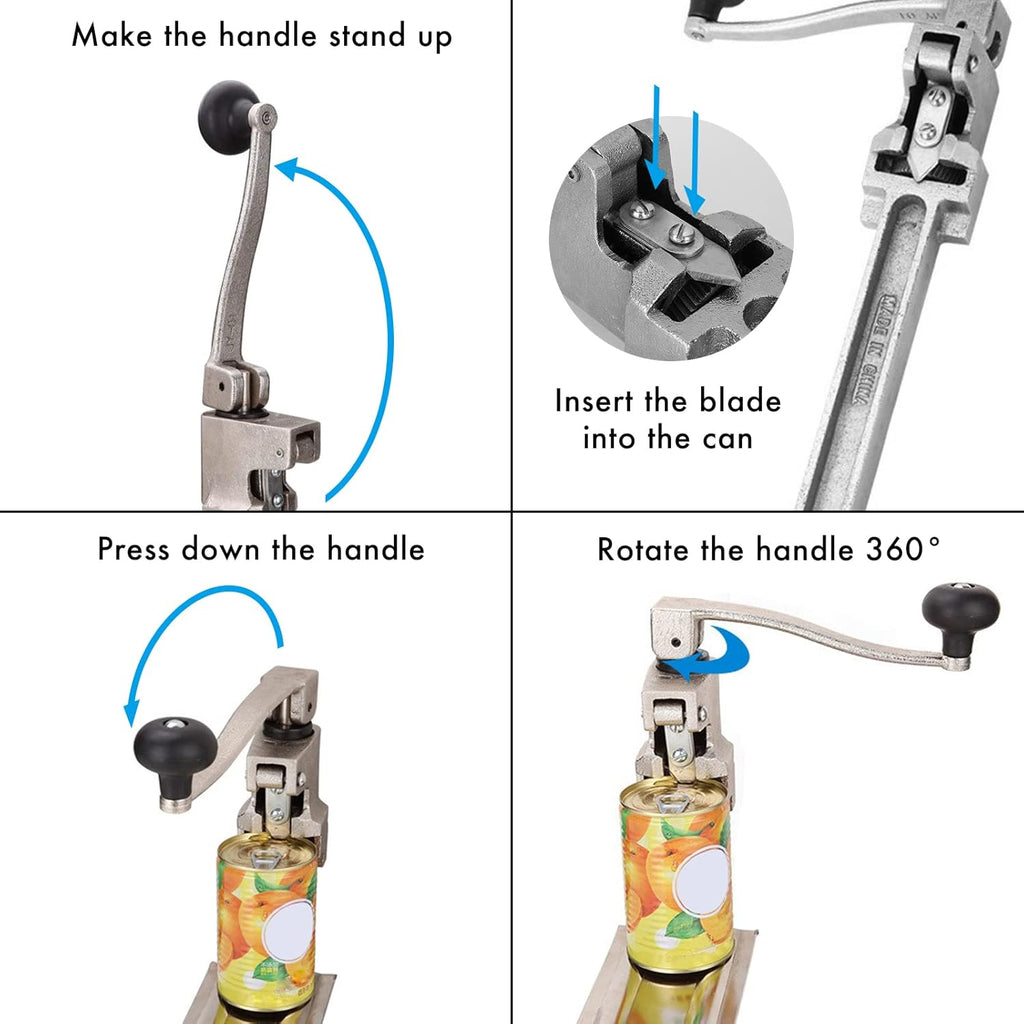 Commercial Manual Table Can Opener with Plated Steel Base N759