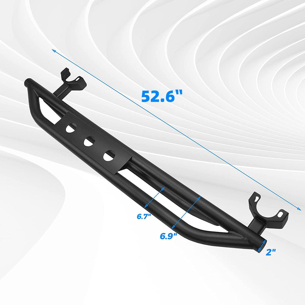 Black Steel Running Board Step Rails Z260154