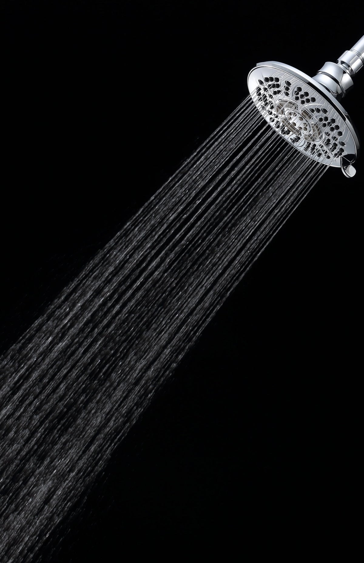 6-Setting Large Chrome Shower Head with Rub-Clean Nozzles T5160