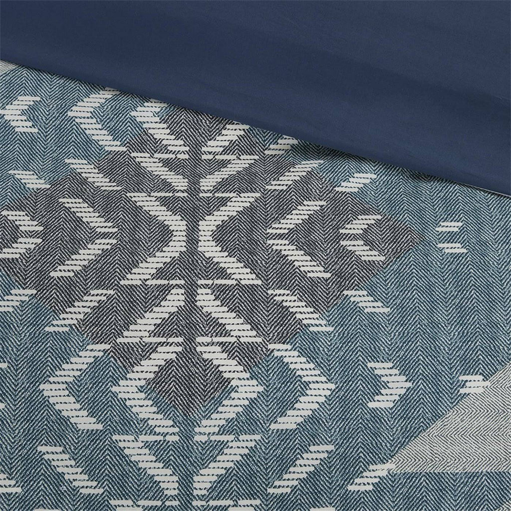 3 Piece Duvet Cover Mini Set Blue Full/Queen L55682