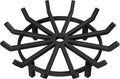 24in Wrought Iron Fire Grate Heavy Duty Black Fireplace Stove Burning Rack Holder 4Legs R981