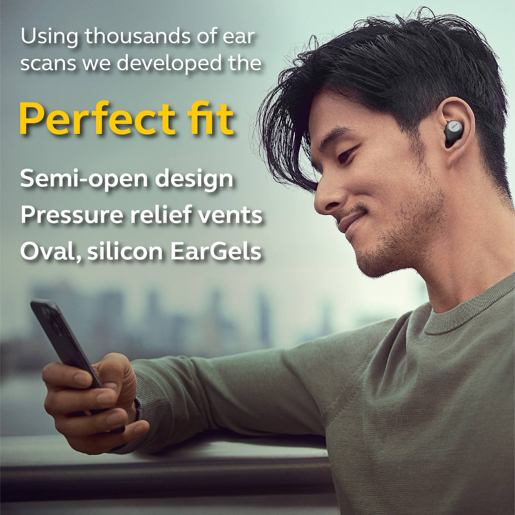 Titanium Black Bluetooth Wireless Noise-Canceling In-Ear Earphones P62277