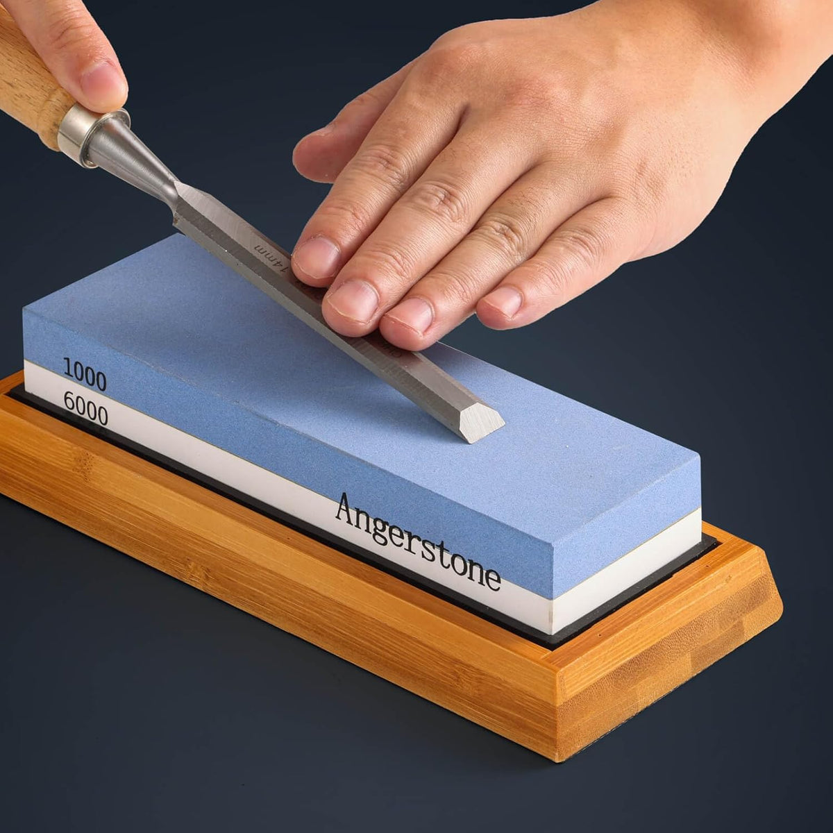 1000/6000 Grit Whetstone with Slip-Resistant Silicone Base D82834