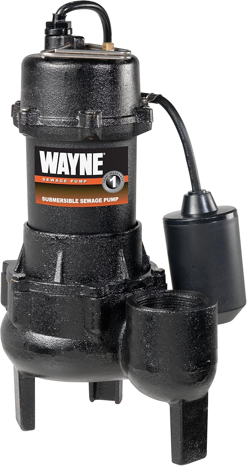 Cast Iron Sewage Pump with Tether Float Switch L934439
