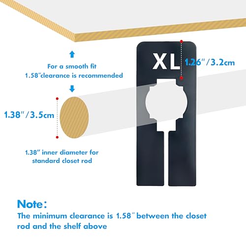 White Rectangular Closet Rack Dividers with Marker N507
