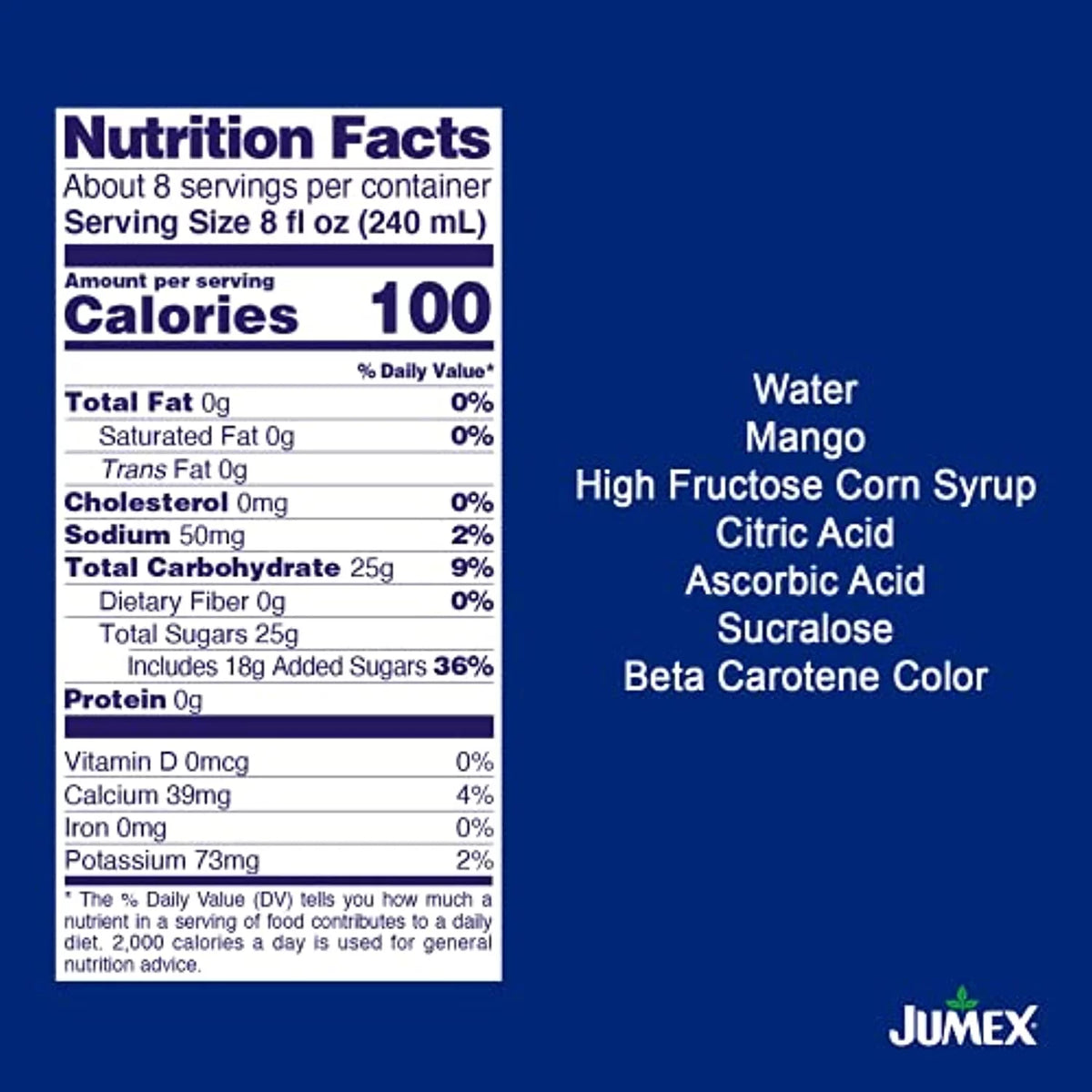 64 Fl Oz Pack Of 8 Mango Nectar P6149